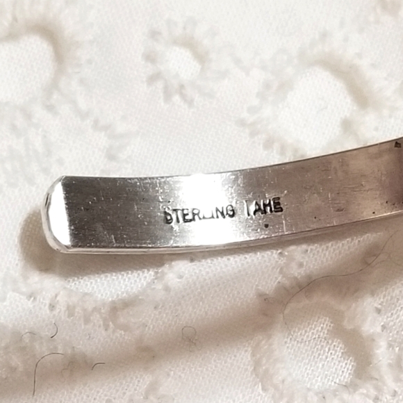Navajo TAHE Vintage Sterling Wave Pattern Cuff Bracelet - Picture 6 of 8